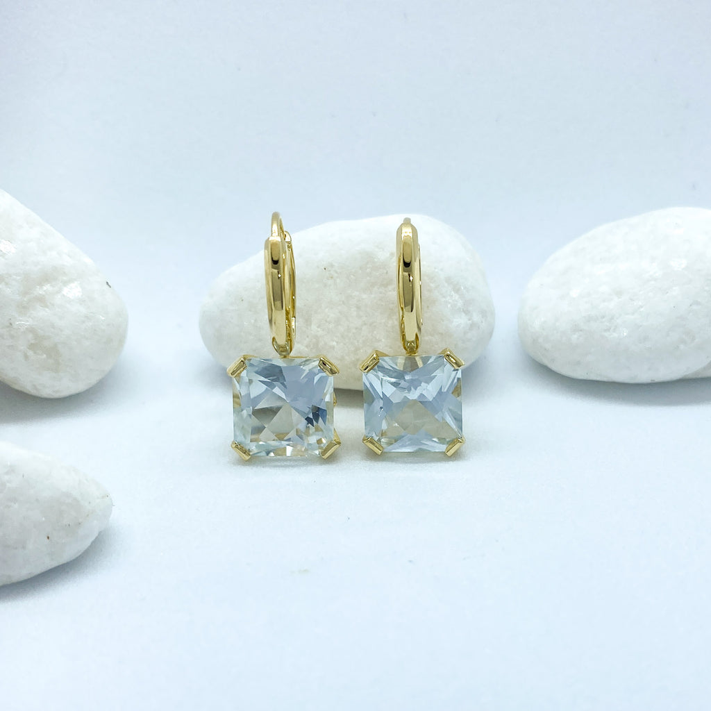 Stargaze Asscher Earrings - Faved By Samanthi Jewellery