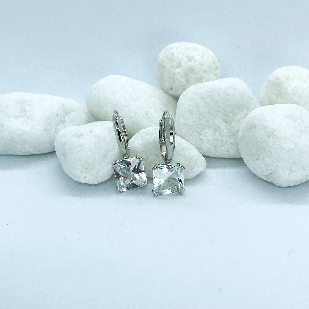 Stargaze Petite Asscher Earrings - Faved By Samanthi Jewellery