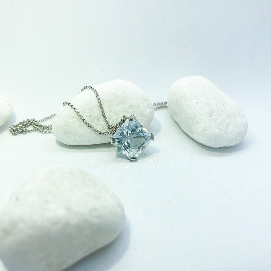 Stargaze Petite Asscher Necklace - Faved By Samanthi Jewellery